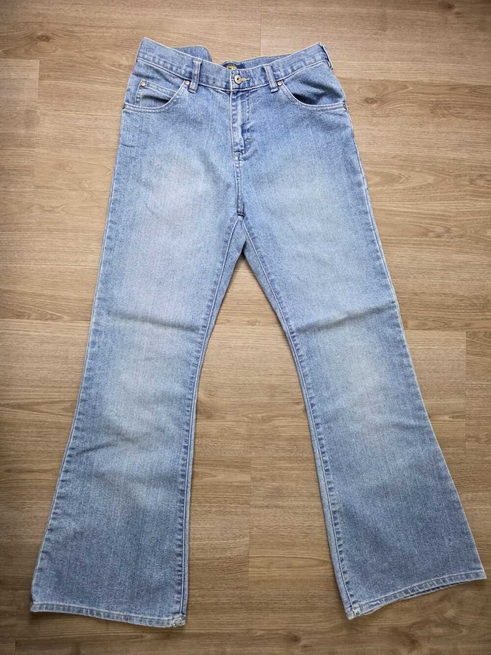 OshKosh B'Gosh Women's Bootcut Jeans Size 16 x L7 Light Wash High Rise Denim